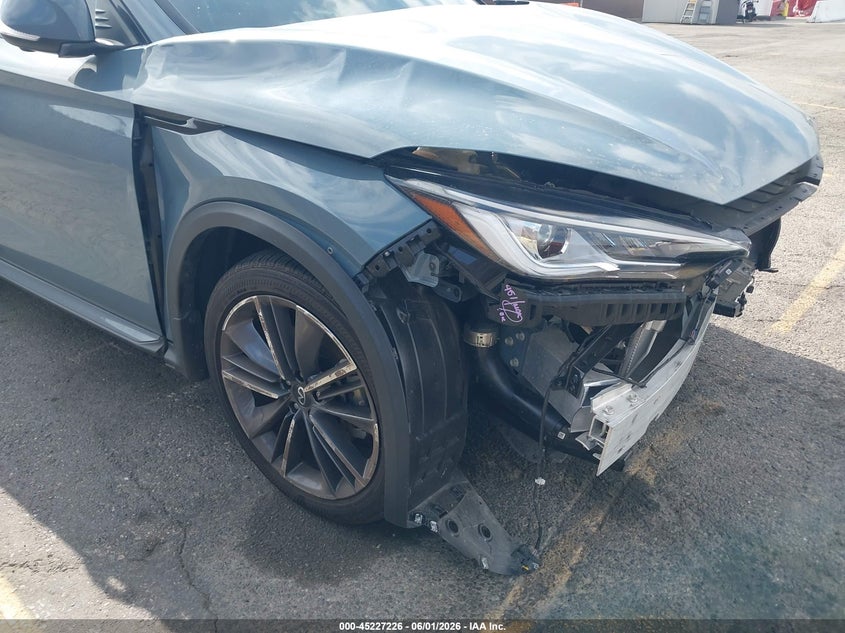 2024 Infiniti Qx50 VIN 3PCAJ5FA4RF107629 IAAI salvage auction — RIGHT FRONT, Salvage Title, sold $7,000 on 2026-07-13 (photo 6)