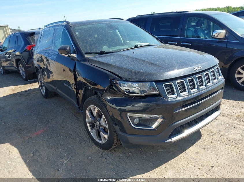 2019 Jeep Compass VIN 3C4NJDCB5KT638418 IAAI salvage auction — RIGHT FRONT, Clear (Michigan), sold $1,750 on 2026-07-10 (photo 1)