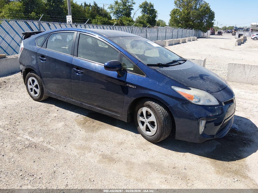 2013 Toyota Prius VIN JTDKN3DU9D1643536 IAAI salvage auction — REAR END, Salvage (Illinois), sold $1,100 on 2026-07-14 (photo 1)