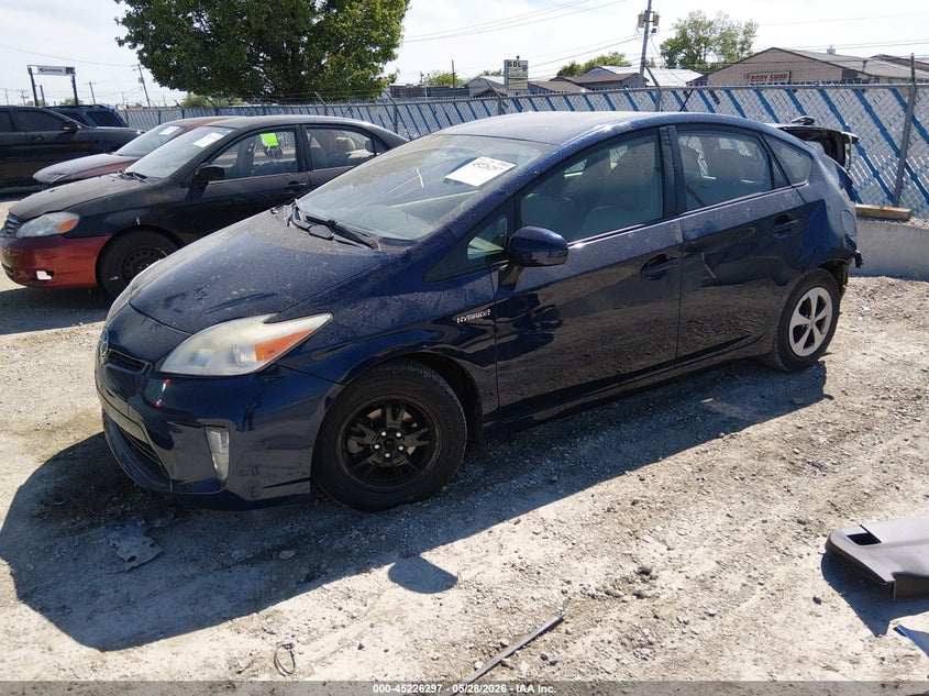 2013 Toyota Prius VIN JTDKN3DU9D1643536 IAAI salvage auction — REAR END, Salvage (Illinois), sold $1,100 on 2026-07-14 (photo 2)