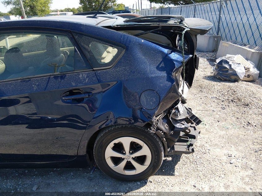 2013 Toyota Prius VIN JTDKN3DU9D1643536 IAAI salvage auction — REAR END, Salvage (Illinois), sold $1,100 on 2026-07-14 (photo 6)