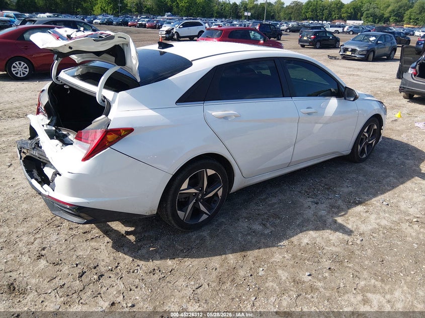 2022 Hyundai Elantra VIN 5NPLP4AG8NH073994 IAAI salvage auction — REAR END, Salvage (New Jersey), sold $6,200 on 2026-07-28 (photo 4)