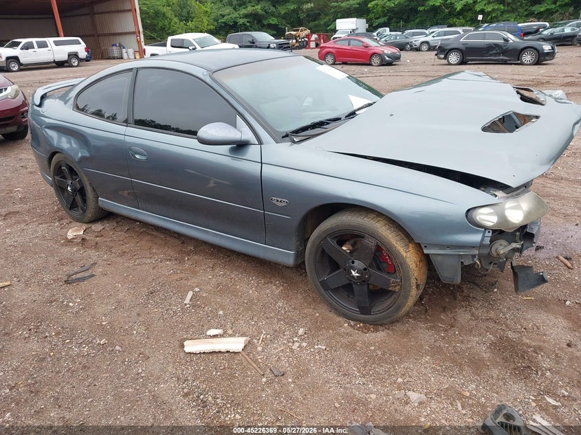 2006 Pontiac Gto VIN 6G2VX12U46L819731 IAAI salvage auction — FRONT END, Salvage (Alabama), sold $3,700 on 2026-07-08 (photo 1)