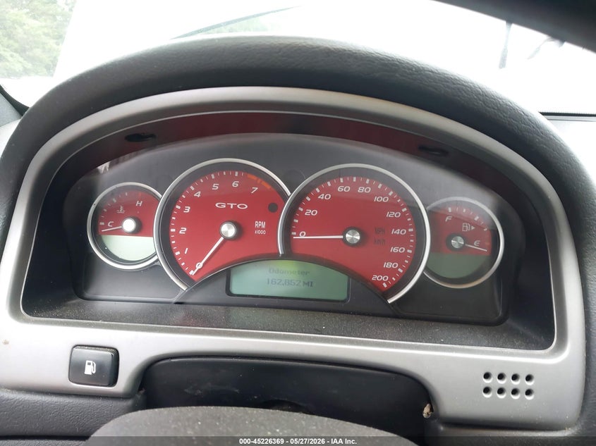 2006 Pontiac Gto VIN 6G2VX12U46L819731 IAAI salvage auction — FRONT END, Salvage (Alabama), sold $3,700 on 2026-07-08 (photo 7)
