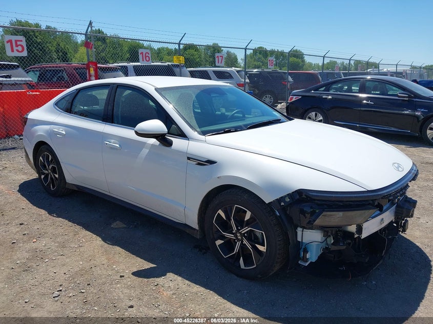 2025 Hyundai Sonata VIN KMHL64JA6SA434930 IAAI salvage auction — FRONT END, Salvage Title, sold $8,700 on 2026-07-16 (photo 1)