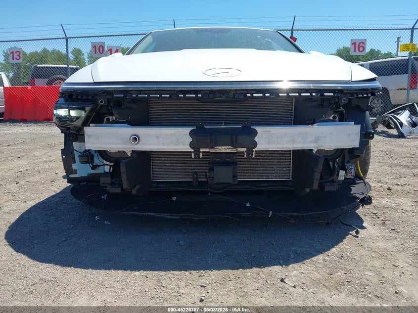 2025 Hyundai Sonata VIN KMHL64JA6SA434930 IAAI salvage auction — FRONT END, Salvage Title, sold $8,700 on 2026-07-16 (photo 6)