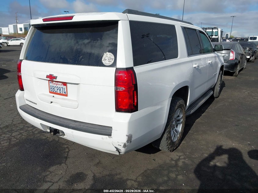 2017 Chevrolet Suburban VIN 1GNSCGKC5HR354692 IAAI salvage auction — ENGINE BURN, Salvage Title, sold $25 on 2026-07-24 (photo 4)
