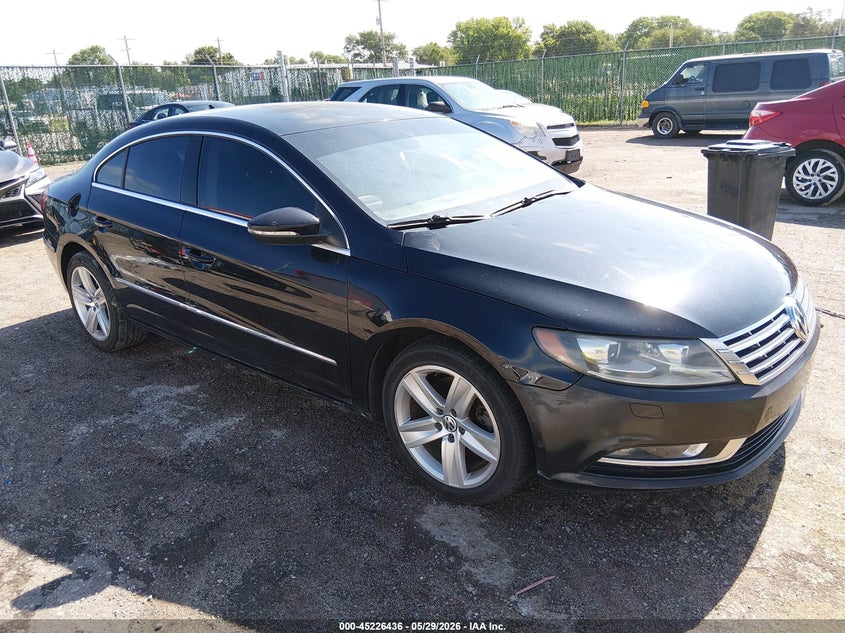 2014 Volkswagen Passat cc VIN WVWBP7ANXEE536603 IAAI salvage auction — HAIL, Salvage Title, sold $975 on 2026-08-07 (photo 1)