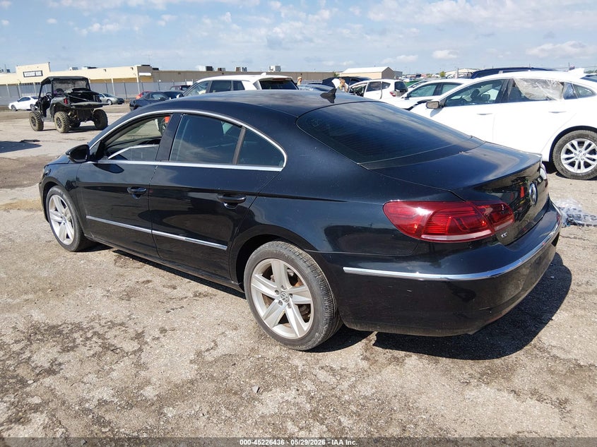 2014 Volkswagen Passat cc VIN WVWBP7ANXEE536603 IAAI salvage auction — HAIL, Salvage Title, sold $975 on 2026-08-07 (photo 3)