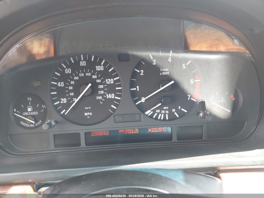 1997 BMW 5er VIN WBADE6326VBW57686 IAAI salvage auction — NORMAL WEAR, App For Dup Clear (California), sold $450 on 2026-07-29 (photo 7)