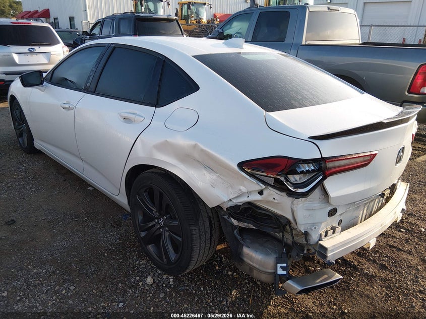 2022 Acura Tlx VIN 19UUB5F5XNA003454 IAAI salvage auction — REAR END, Salvage Title, sold $14,550 on 2026-07-14 (photo 3)