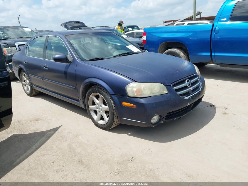 2003 Nissan Maxima VIN JN1DA31D53T520363 IAAI salvage auction — FRONT END, Original (Texas), sold $250 on 2026-07-07 (photo 1)