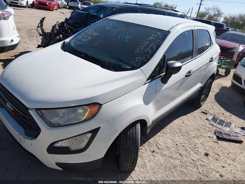 2019 Ford Ecosport VIN MAJ3S2FE9KC290770 IAAI salvage auction — FRONT END, Salvage (Arizona), sold $1,050 on 2026-07-09 (photo 2)