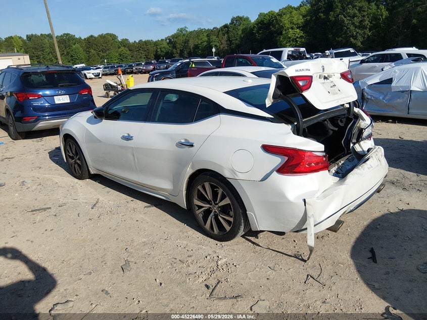 2017 Nissan Maxima VIN 1N4AA6AP5HC432647 IAAI salvage auction — REAR END, Salvage (North Carolina), sold $2,500 on 2026-08-03 (photo 3)