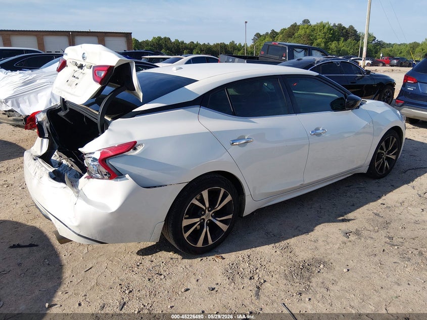 2017 Nissan Maxima VIN 1N4AA6AP5HC432647 IAAI salvage auction — REAR END, Salvage (North Carolina), sold $2,500 on 2026-08-03 (photo 4)