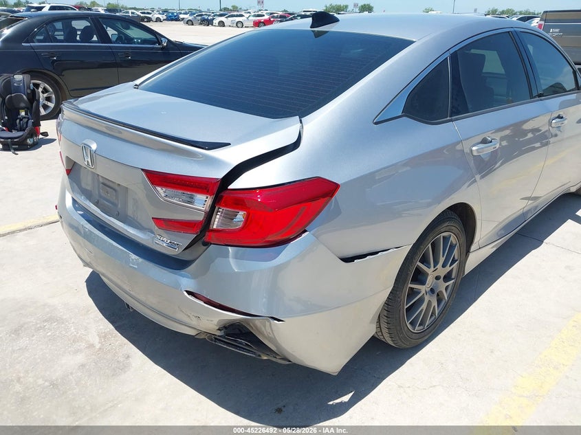 2021 Honda Accord VIN 1HGCV1F44MA095386 IAAI salvage auction — REAR END, Salvage Title, sold $9,050 on 2026-08-24 (photo 6)