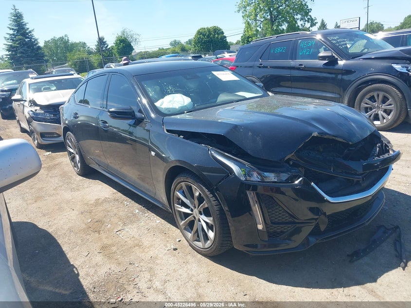 2020 Cadillac Ct5 VIN 1G6DU5RK7L0132235 IAAI salvage auction — FRONT END, Salvage Title, sold $5,100 on 2026-07-09 (photo 1)