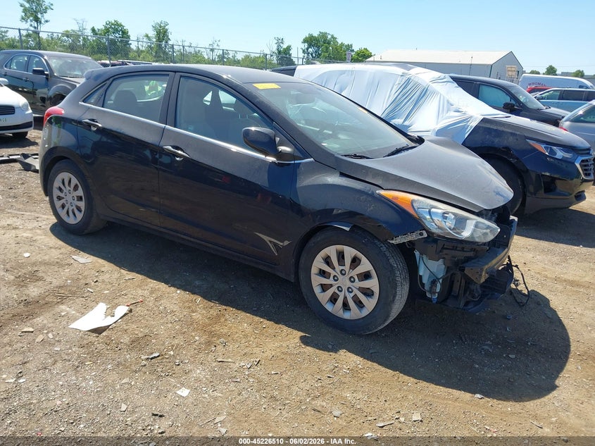 2016 Hyundai Elantra VIN KMHD35LHXGU304524 IAAI salvage auction — FRONT END, Salvage Title, sold $1,300 on 2026-07-16 (photo 1)