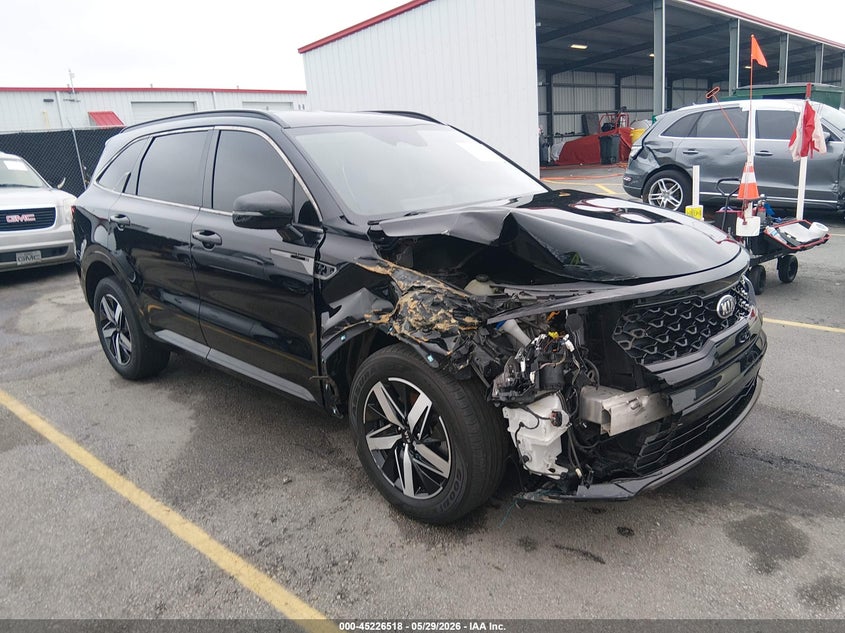 2021 Kia Sorento VIN 5XYRL4LC5MG001057 IAAI salvage auction — FRONT END, Salvage (South Carolina), sold $4,250 on 2026-07-15 (photo 1)