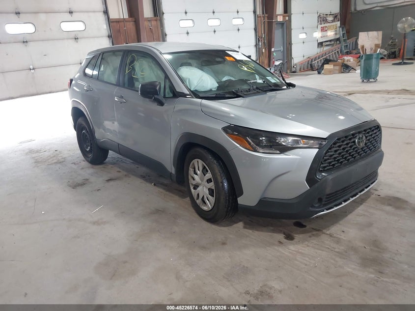 2023 Toyota Corolla cross VIN 7MUAAABGXPV056638 IAAI salvage auction — BIO HAZARD, Mv-907A (New York), sold $4,700 on 2026-07-29 (photo 1)