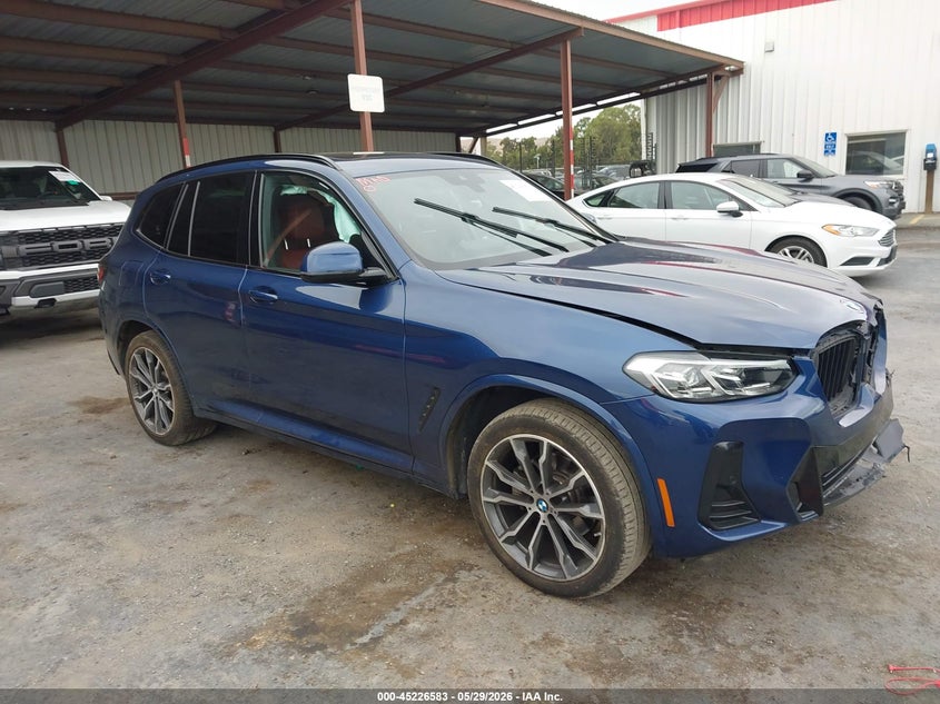2022 BMW X3 VIN WBX57DP01NN174140 IAAI salvage auction — FRONT END, Salvage Title, sold $16,200 on 2026-07-23 (photo 1)