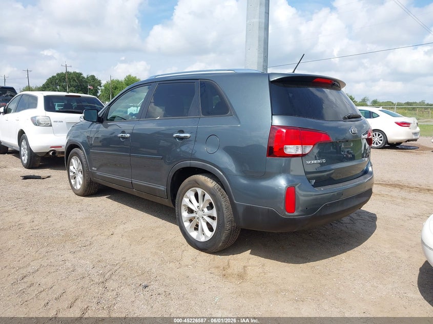 2014 Kia Sorento VIN 5XYKUDA7XEG490626 IAAI salvage auction — LEFT FRONT, Salvage Title, sold $1,400 on 2026-07-07 (photo 3)