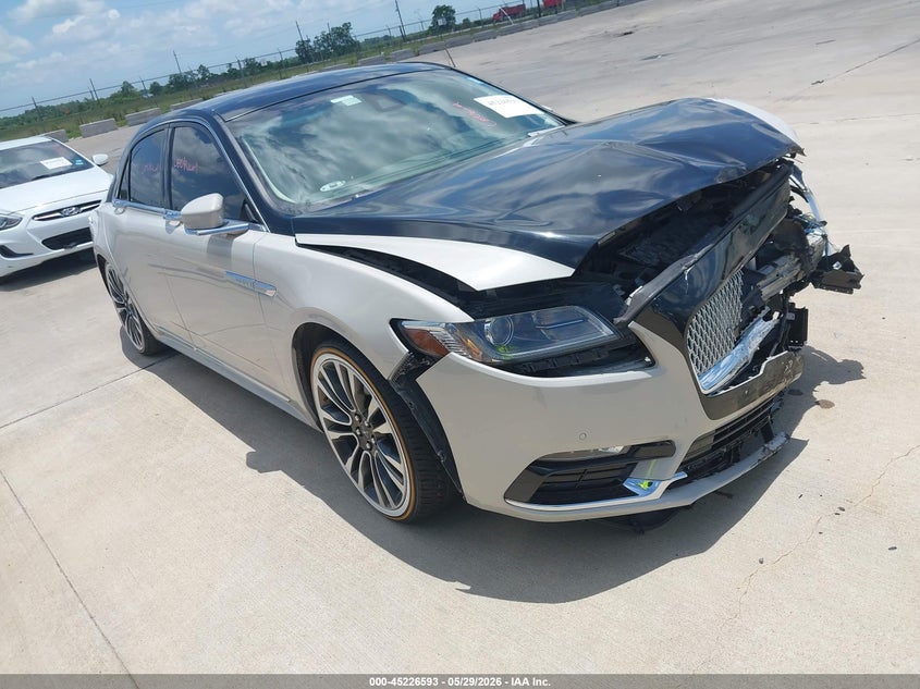 2019 Lincoln Continental VIN 1LN6L9SK5K5614483 IAAI salvage auction — FRONT END, Salvage Title, sold $1,150 on 2026-07-24 (photo 1)