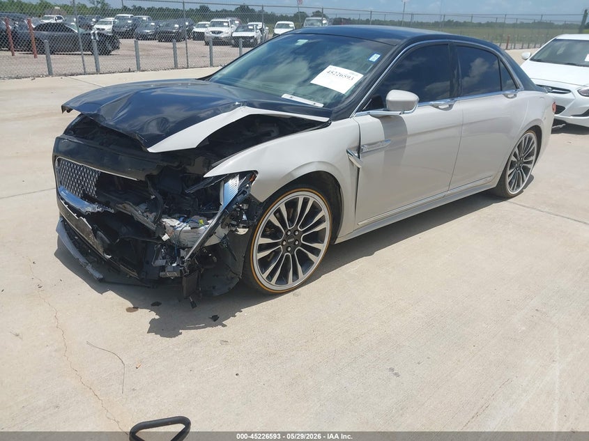 2019 Lincoln Continental VIN 1LN6L9SK5K5614483 IAAI salvage auction — FRONT END, Salvage Title, sold $1,150 on 2026-07-24 (photo 2)