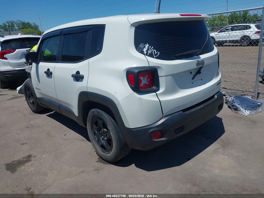 2017 Jeep Renegade VIN ZACCJAAB5HPE61507 IAAI salvage auction — FRONT END, Original (Texas), sold $1,050 on 2026-07-17 (photo 3)