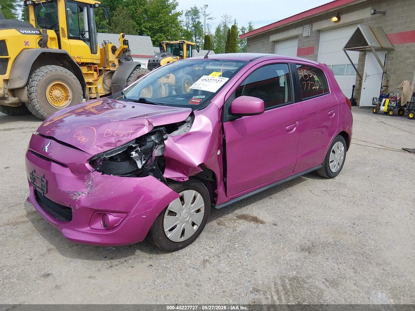 2014 Mitsubishi Mirage VIN ML32A3HJ9EH017914 IAAI salvage auction — FRONT END, Salvage (Maine), sold $375 on 2026-07-10 (photo 2)