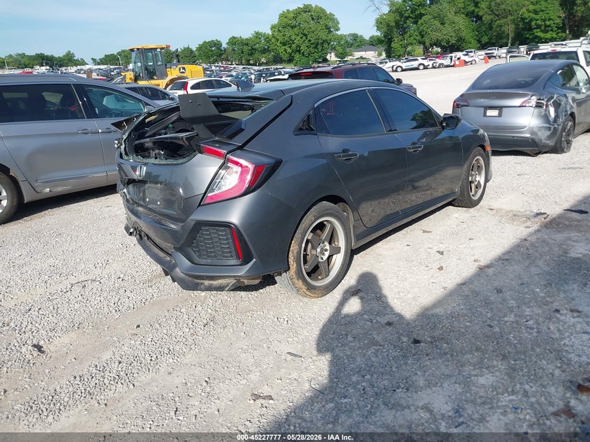 2019 Honda Civic VIN SHHFK7H3XKU213701 IAAI salvage auction — REAR END, Salvage Title, sold $3,350 on 2026-07-22 (photo 4)