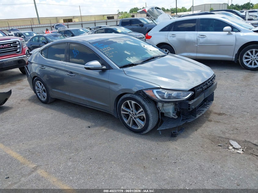 2018 Hyundai Elantra VIN KMHD84LF8JU448929 IAAI salvage auction — REAR END, Salvage Title, sold $2,100 on 2026-07-15 (photo 1)