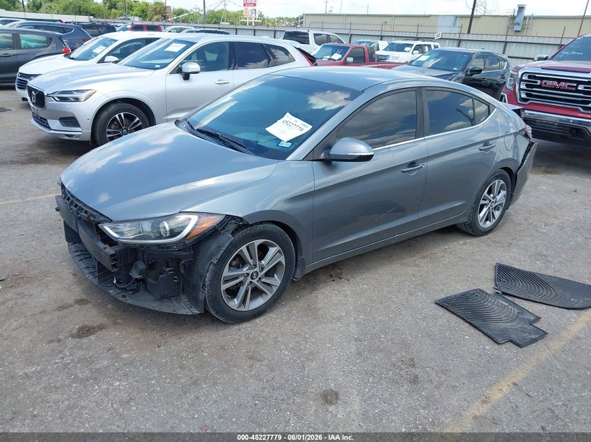 2018 Hyundai Elantra VIN KMHD84LF8JU448929 IAAI salvage auction — REAR END, Salvage Title, sold $2,100 on 2026-07-15 (photo 2)
