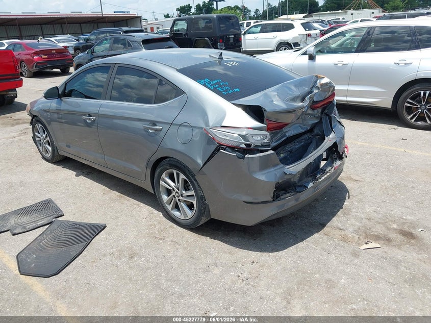 2018 Hyundai Elantra VIN KMHD84LF8JU448929 IAAI salvage auction — REAR END, Salvage Title, sold $2,100 on 2026-07-15 (photo 3)
