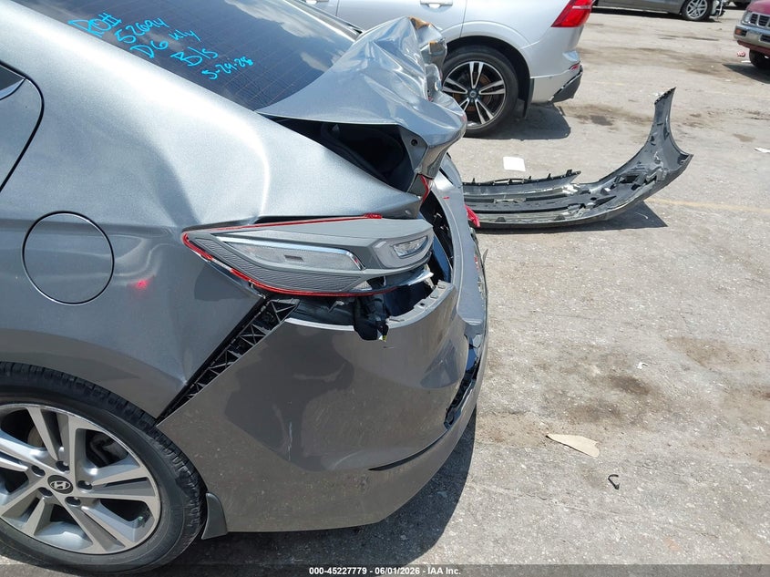 2018 Hyundai Elantra VIN KMHD84LF8JU448929 IAAI salvage auction — REAR END, Salvage Title, sold $2,100 on 2026-07-15 (photo 6)