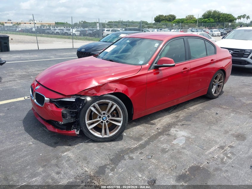 2016 BMW 3er VIN WBA8E1G5XGNU11296 IAAI salvage auction — LEFT FRONT, Rebuildable (Florida), sold $975 on 2026-07-09 (photo 2)