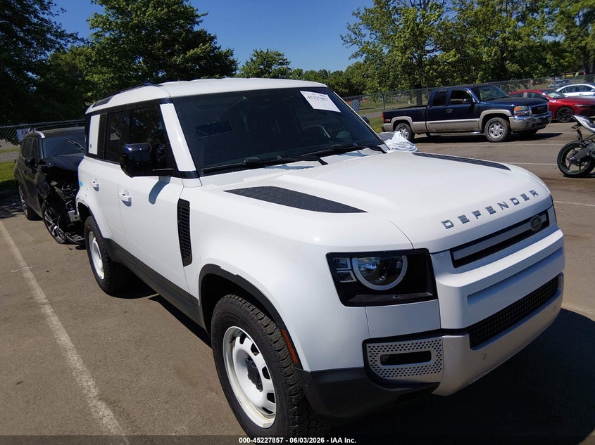 2023 Land rover Defender VIN SALEK7EX8P2230861 IAAI salvage auction — REAR END, Salvage Title, sold $18,500 on 2026-08-27 (photo 1)