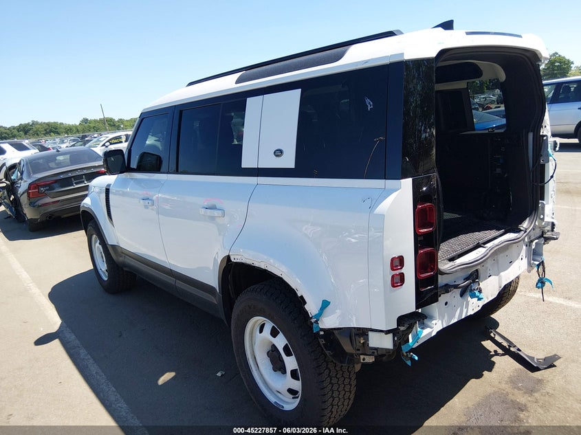 2023 Land rover Defender VIN SALEK7EX8P2230861 IAAI salvage auction — REAR END, Salvage Title, sold $18,500 on 2026-08-27 (photo 3)