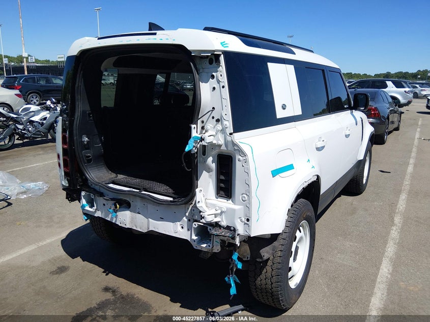 2023 Land rover Defender VIN SALEK7EX8P2230861 IAAI salvage auction — REAR END, Salvage Title, sold $18,500 on 2026-08-27 (photo 4)