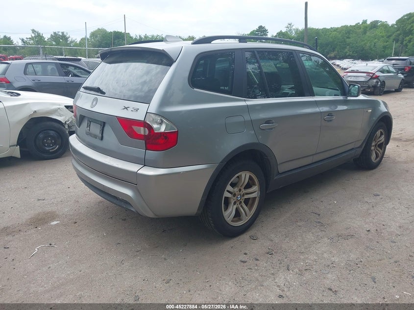 2006 BMW X3 VIN WBXPA93496WG90700 IAAI salvage auction — LEFT SIDE, Salvage (Rhode Island), sold $25 on 2026-07-28 (photo 4)