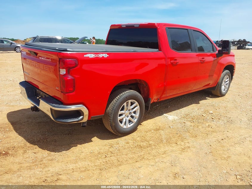 2020 Chevrolet Silverado VIN 3GCUYDET0LG253890 IAAI salvage auction — HAIL, Salvage Title, sold $11,100 on 2026-07-27 (photo 4)