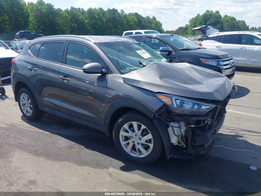 2020 Hyundai Tucson VIN KM8J3CA48LU245796 IAAI salvage auction — FRONT & REAR, Salvage (North Carolina), sold $925 on 2026-07-22 (photo 1)