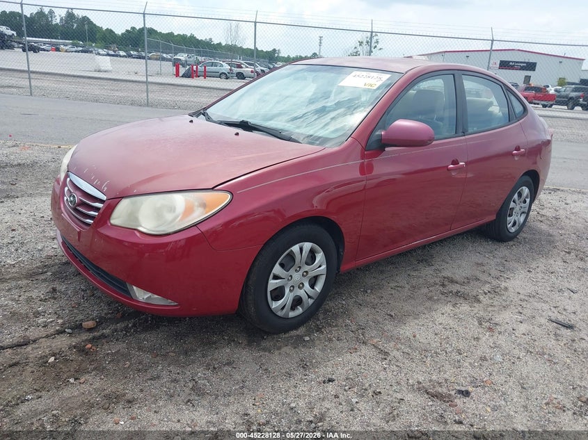 2010 Hyundai Elantra VIN KMHDU4AD3AU169997 IAAI salvage auction — FRONT END, Salvage (South Carolina), sold $400 on 2026-07-08 (photo 2)