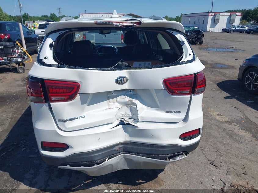 2019 Kia Sorento VIN 5XYPHDA55KG476623 IAAI salvage auction — REAR END, Salvage (Virginia), sold $4,300 on 2026-07-28 (photo 6)