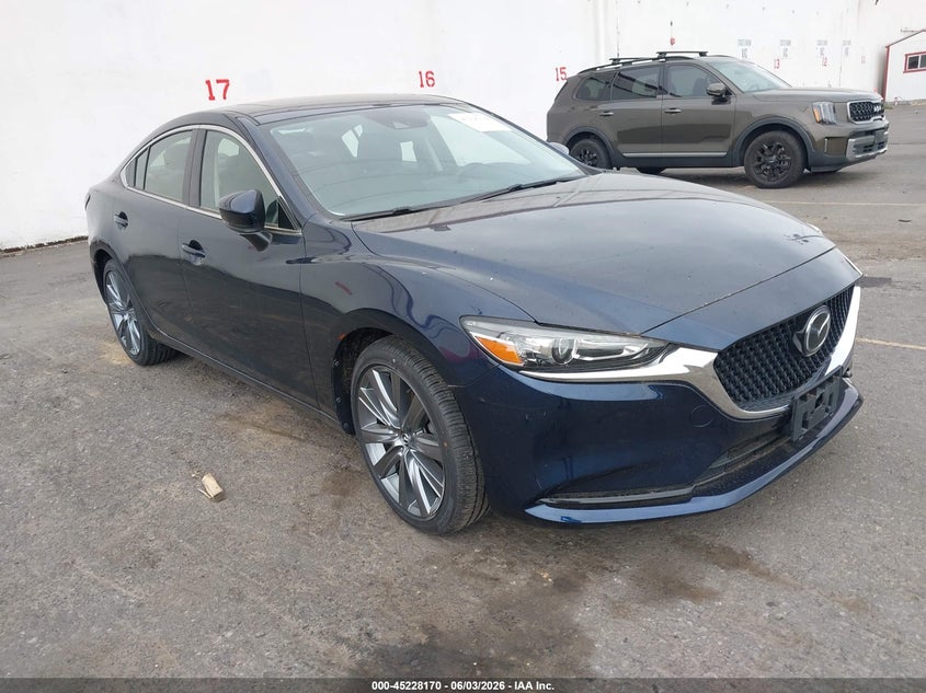 2021 Mazda 6 VIN JM1GL1VM3M1612636 IAAI salvage auction — FRONT END, Salvage Title, sold $6,100 on 2026-07-30 (photo 1)