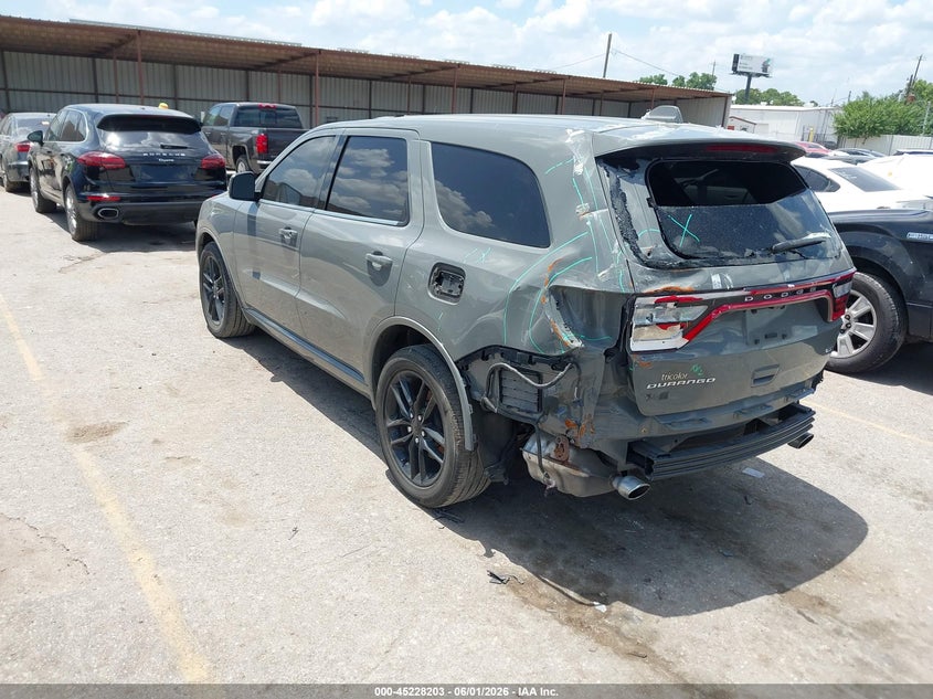2022 Dodge Durango VIN 1C4RDHDG6NC102538 IAAI salvage auction — REAR END, Wait Title, sold $4,150 on 2026-10-14 (photo 3)