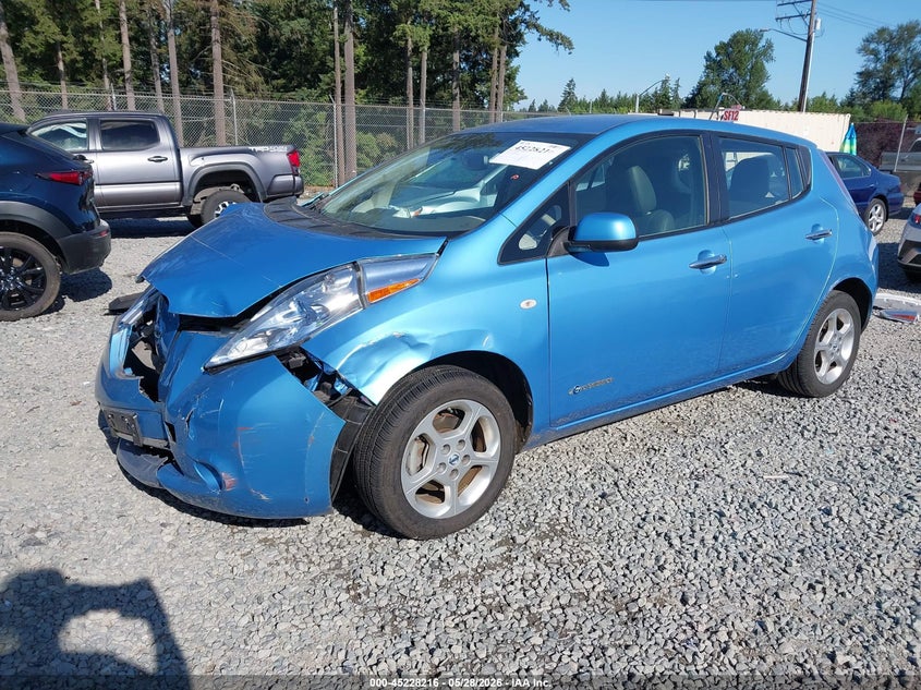 2011 Nissan Leaf VIN JN1AZ0CP3BT001327 IAAI salvage auction — FRONT END, Bill Of Sale (Washington), sold $250 on 2026-07-08 (photo 2)