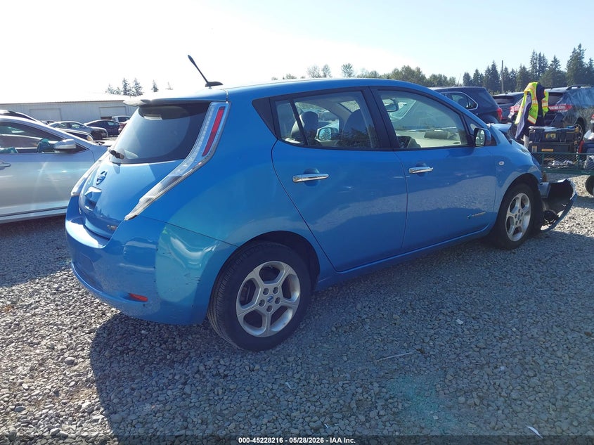 2011 Nissan Leaf VIN JN1AZ0CP3BT001327 IAAI salvage auction — FRONT END, Bill Of Sale (Washington), sold $250 on 2026-07-08 (photo 4)