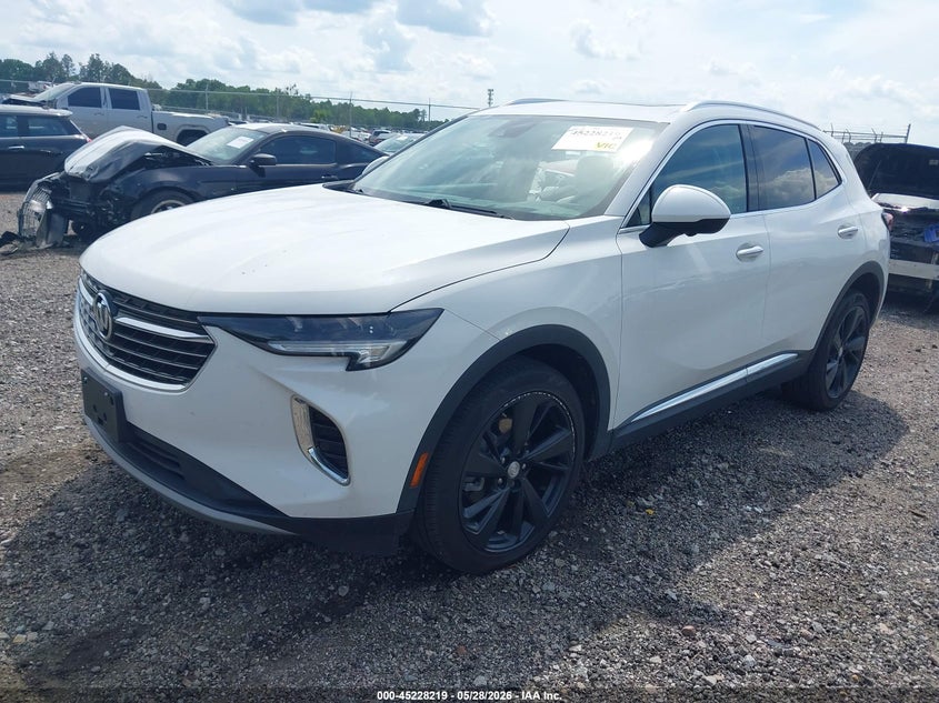2021 Buick Envision VIN LRBFZPR45MD122414 IAAI salvage auction — RIGHT SIDE, Salvage Title, sold $4,950 on 2026-07-08 (photo 2)