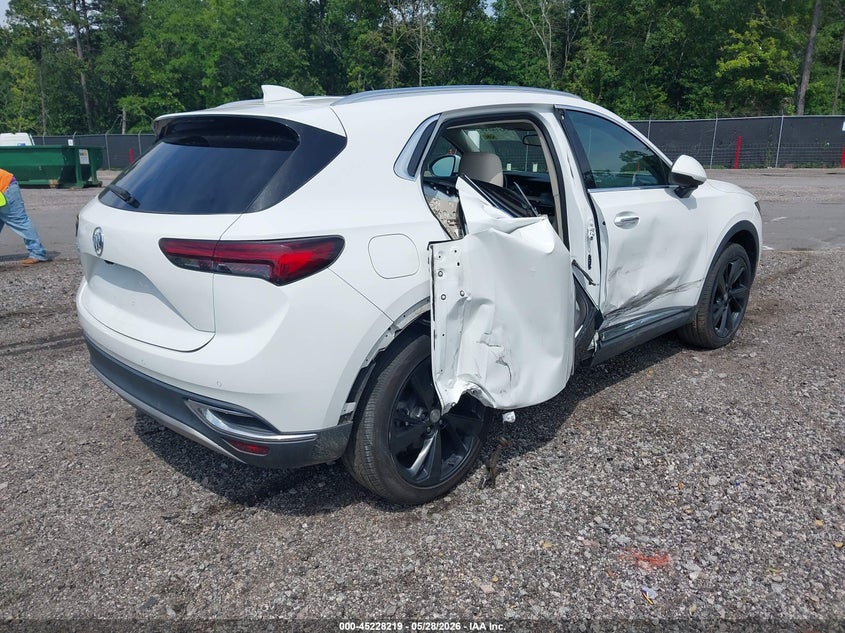 2021 Buick Envision VIN LRBFZPR45MD122414 IAAI salvage auction — RIGHT SIDE, Salvage Title, sold $4,950 on 2026-07-08 (photo 4)